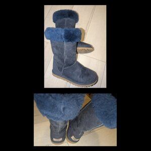UGG Dark Navy Blue Womens Boots Size 6